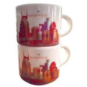 STARBUCKS YOU ARE HERE 2017 NASHVILLE SET ESPRESSO CUP 2 OZ